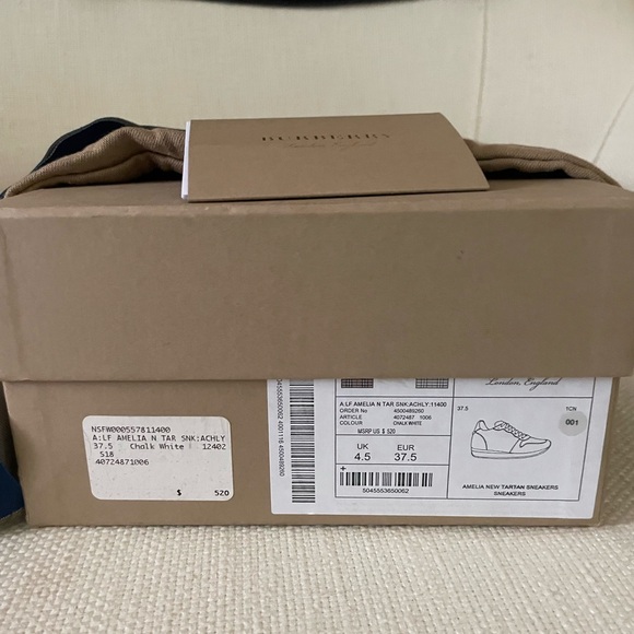 Burberry A L F AMELIA TARTAN SINK ACHLY SNEAKERS - Picture 8 of 10